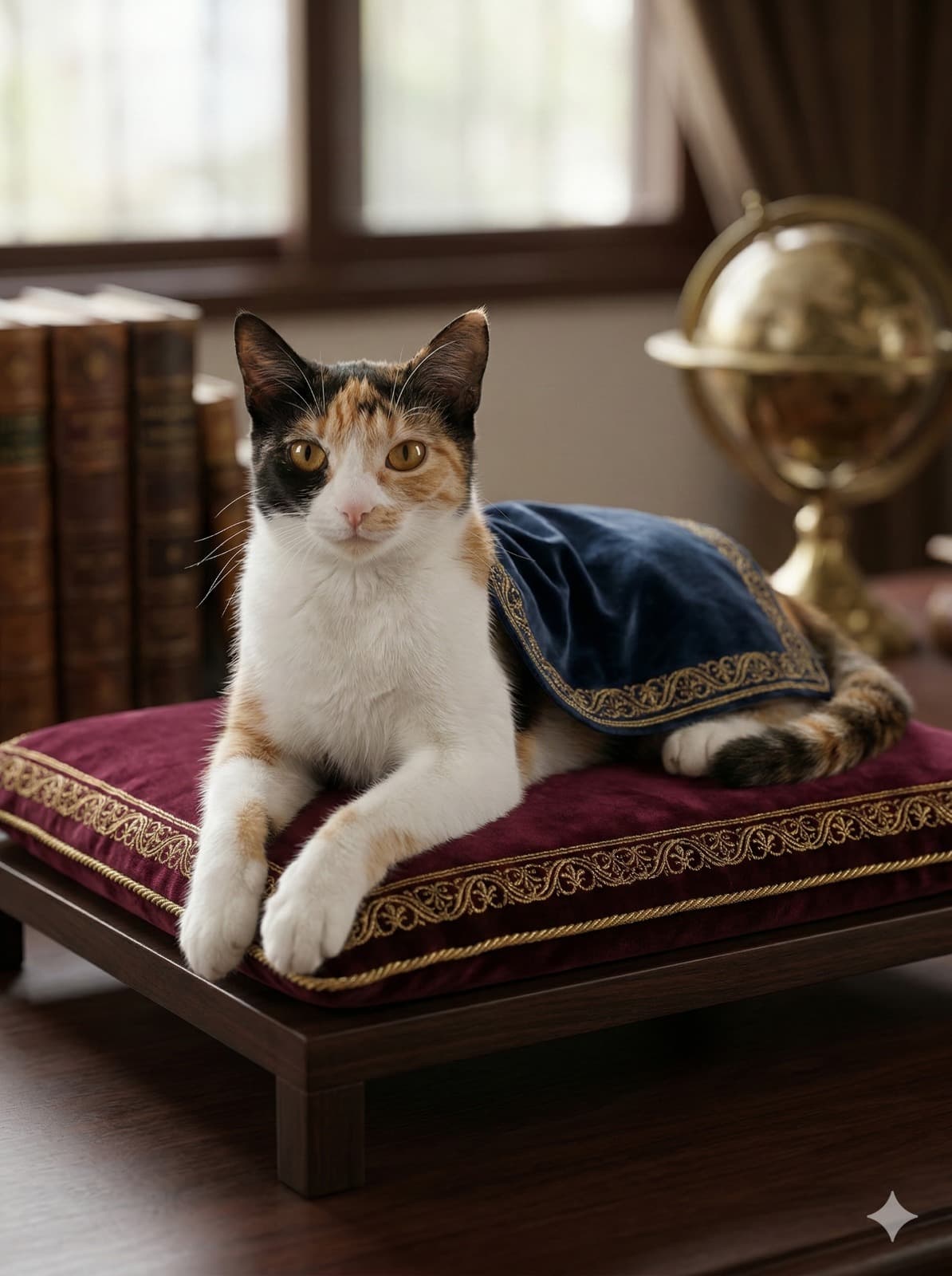 Retrato de Luna em estilo Renascença